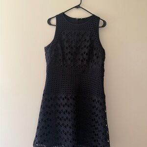 Ann Taylor Blue Halter Sheath Mini Dress